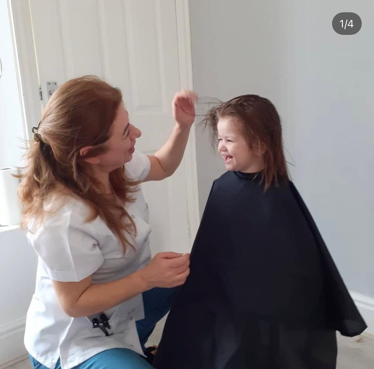 Kids hair cut — happy client